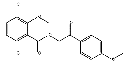 Benzoic acid, 3,6-dichloro-2-methoxy-, 2-(4-methoxyphenyl)-2-oxoethyl ester