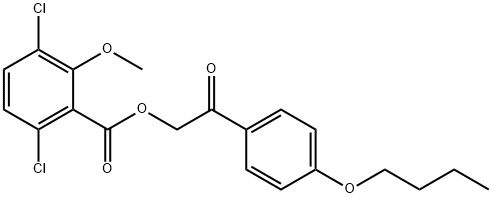Benzoic acid, 3,6-dichloro-2-methoxy-, 2-(4-butoxyphenyl)-2-oxoethyl ester