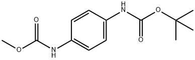 Tert-butyl N-[4-(methoxycarbonylamino)phenyl]carbamate Structure