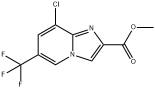 Imidazo[1,2-a]pyridine-2-carboxylic acid, 8-chloro-6-(trifluoromethyl)-, methyl ester 结构式