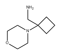 (1-吗啉环丁基)甲胺 结构式