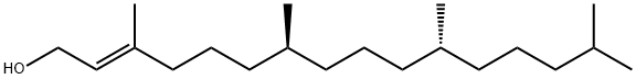 2-Hexadecen-1-ol, 3,7,11,15-tetramethyl-, (2E,7S,11R)- Struktur