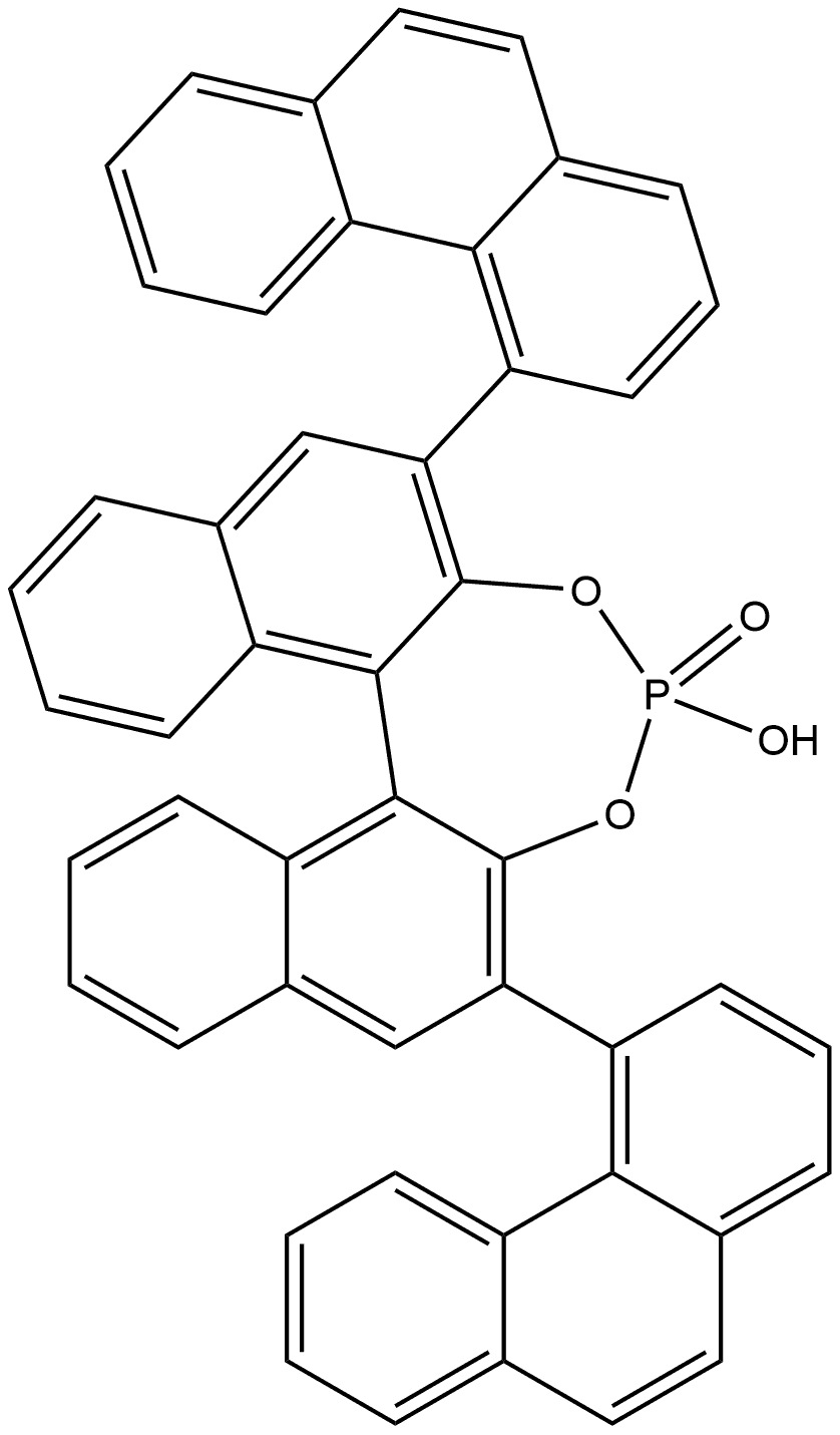 (11bS)-4-Hydroxy-2,6-di(phenanthren-4-yl)dinaphtho[2,1-d:1',2'-f][1,3,2]dioxaphosphepine 4-oxide,1431290-41-3,结构式