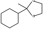 1,3-Dioxolane, 2-cyclohexyl-2-methyl- 结构式