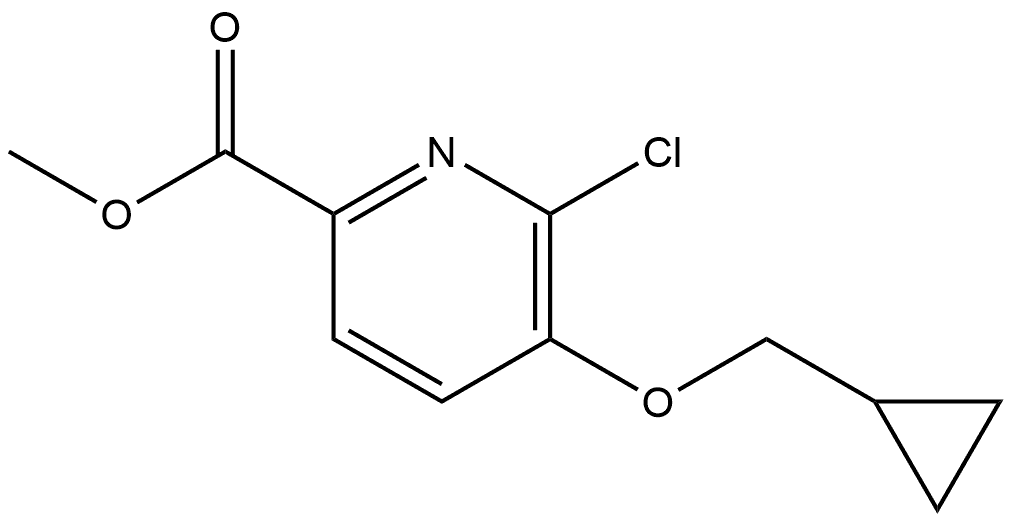 Methyl 6-chloro-5-(cyclopropylmethoxy)-2-pyridinecarboxylate Structure