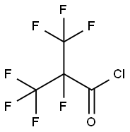 Propanoyl chloride, 2,3,3,3-tetrafluoro-2-(trifluoromethyl)- 化学構造式