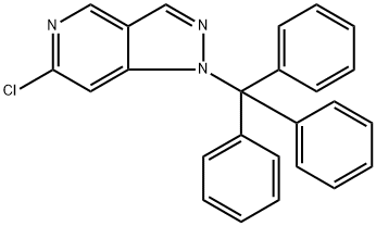 6-chloro-1-trityl-1H-pyrazolo(4.3-c)pyridine Structure