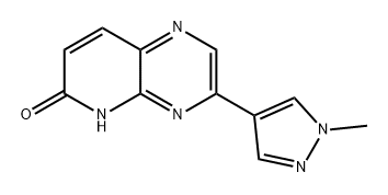 Pyrido[2,3-b]pyrazin-6(5H)-one, 3-(1-methyl-1H-pyrazol-4-yl)-,1431872-98-8,结构式