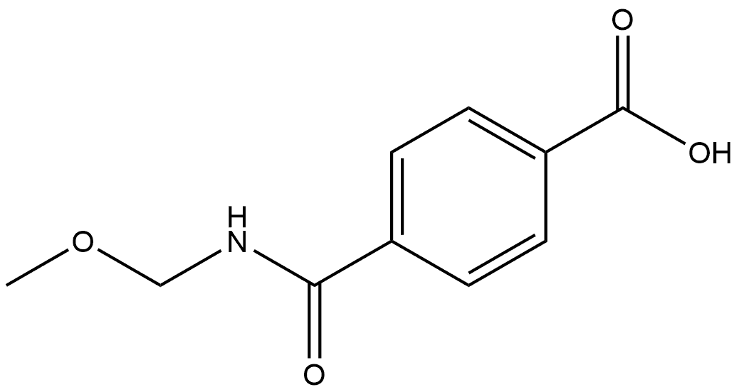 Benzoic acid, 4-[(methoxymethylamino)carbonyl]- Struktur