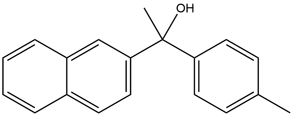 α-Methyl-α-(4-methylphenyl)-2-naphthalenemethanol Structure