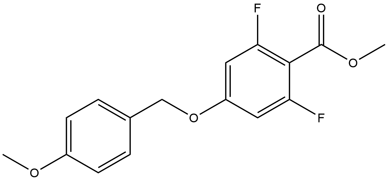 Methyl 2,6-difluoro-4-[(4-methoxyphenyl)methoxy]benzoate Structure