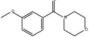 Methanone, (3-methoxyphenyl)-4-morpholinyl- Structure