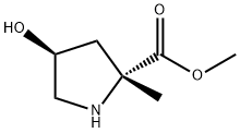 D-Proline, 4-hydroxy-2-methyl-, methyl ester, (4S)- Struktur