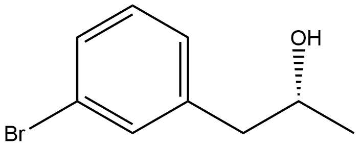 Benzeneethanol, 3-bromo-α-methyl-, (αR)- Structure