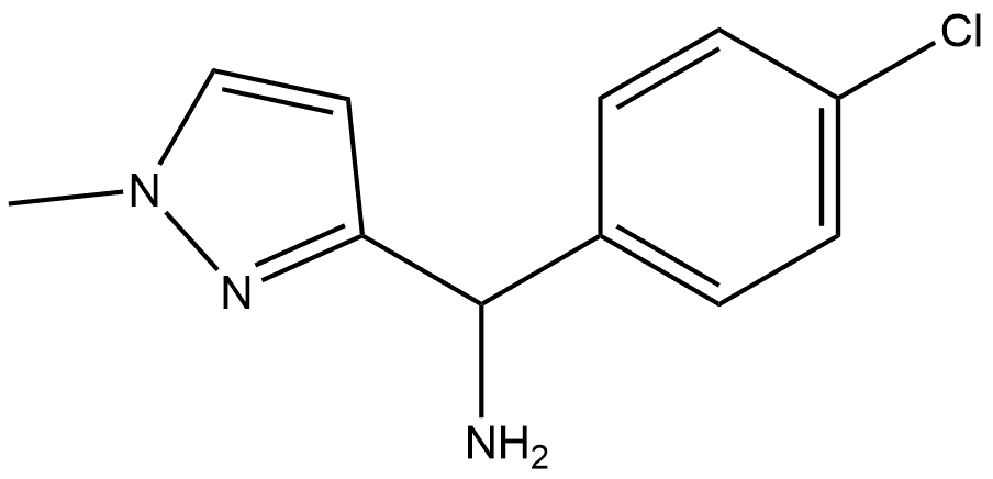 (4-chlorophenyl)(1-methyl-1H-pyrazol-3-yl)methanamine Structure