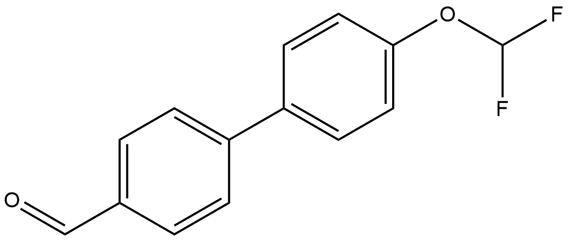 4'-(Difluoromethoxy)[1,1'-biphenyl]-4-carboxaldehyde 结构式