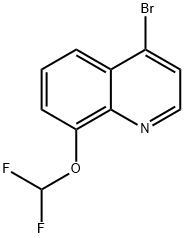 4-Bromo-8-(difluoromethoxy)quinoline Struktur