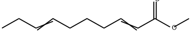 2,7-Decadienoic acid methyl ester Structure