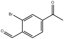 4-乙酰基-2-溴苯甲醛, 1433821-08-9, 结构式