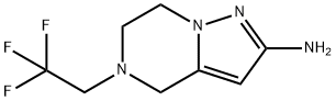 5-(2,2,2-trifluoroethyl)-4,5,6,7-tetrahydropyrazolo[1,5-a]pyrazin-2-amine 结构式