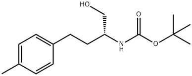 Carbamic acid, N-[(1R)-1-(hydroxymethyl)-3-(4-methylphenyl)propyl]-, 1,1-dimethylethyl ester Structure