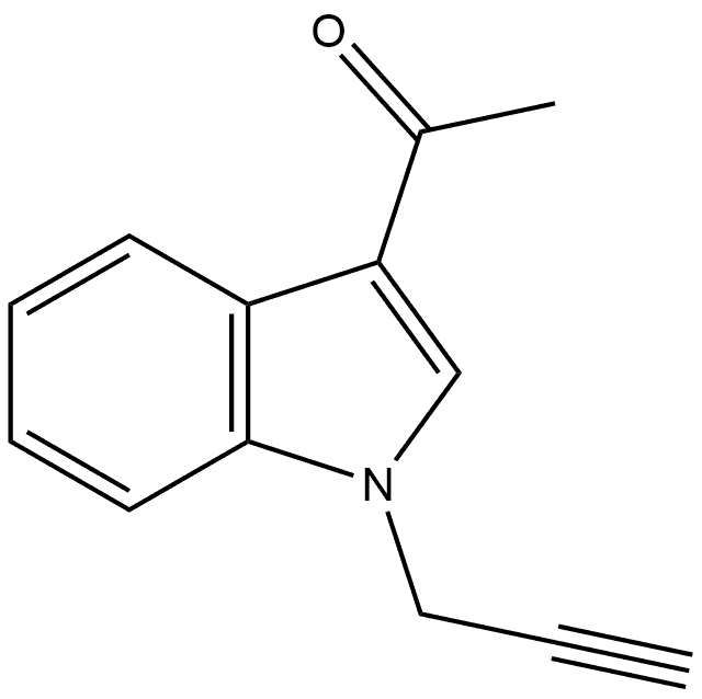 Ethanone, 1-[1-(2-propyn-1-yl)-1H-indol-3-yl]- Structure