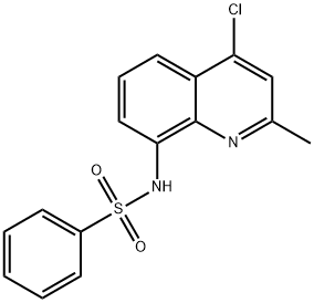 N-(4-Chloro-2-methylquinolin-8-yl)benzenesulfonamide Structure