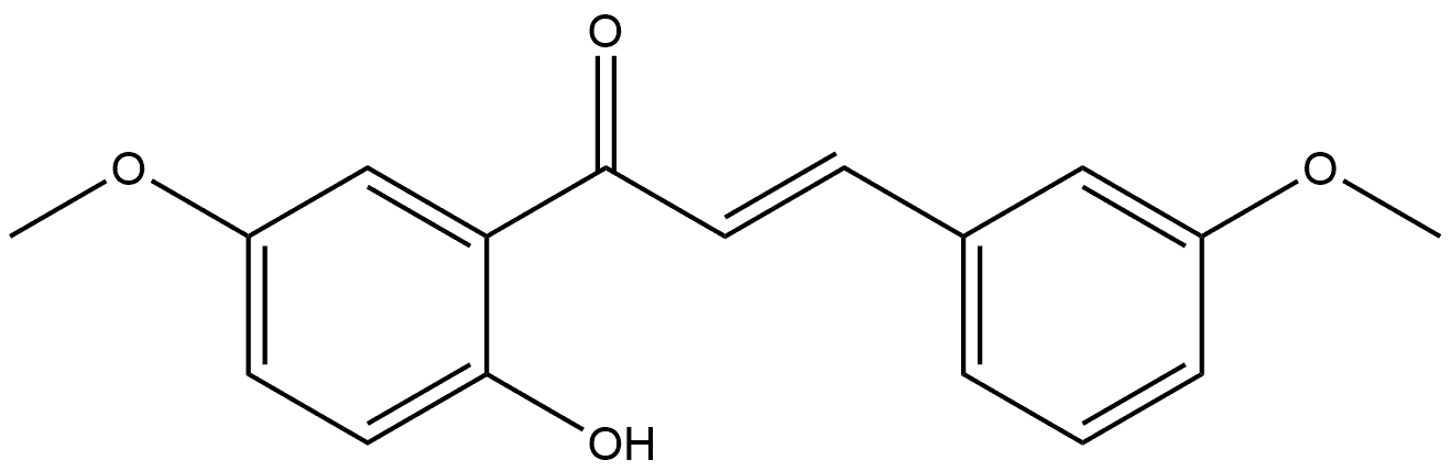 (2E)-1-(2-Hydroxy-5-methoxyphenyl)-3-(3-methoxyphenyl)-2-propen-1-one Structure