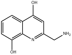 2-(Aminomethyl)quinoline-4,8-diol Struktur
