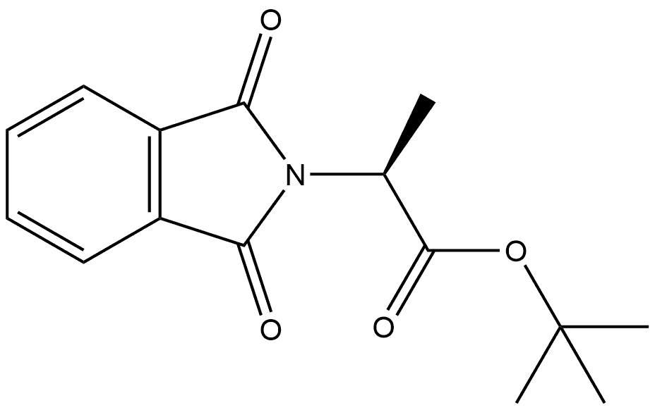 2H-Isoindole-2-acetic acid, 1,3-dihydro-α-methyl-1,3-dioxo-, 1,1-dimethylethyl ester, (αS)- Structure