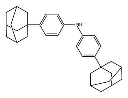 Benzenamine, 4-tricyclo[3.3.1.13,7]dec-1-yl-N-(4-tricyclo[3.3.1.13,7]dec-1-ylphenyl)- Structure