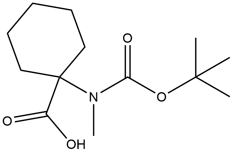 1-{[(tert-butoxy)carbonyl](methyl)amino}cyclohexane-1-carboxylic acid|1-(叔丁氧羰基)(甲基)氨基)环己烷-1-羧酸