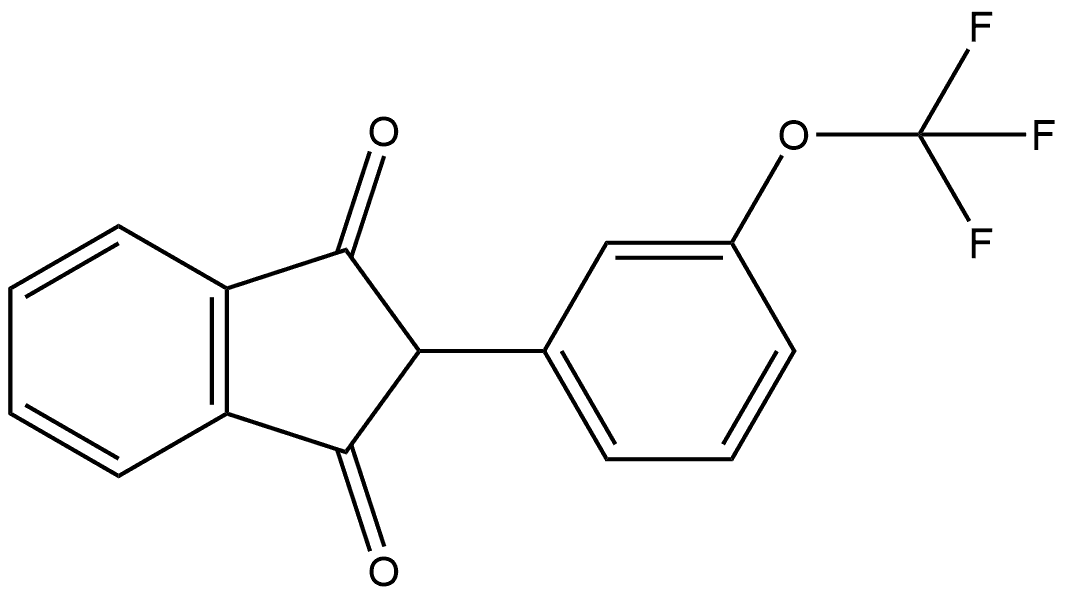 2-[3-(Trifluoromethoxy)phenyl]-1H-indene-1,3(2H)-dione Structure