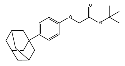 Acetic acid, 2-(4-tricyclo[3.3.1.13,7]dec-1-ylphenoxy)-, 1,1-dimethylethyl ester Struktur