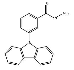 3-(9H-咔唑-9-基)苯甲酰肼,1435935-98-0,结构式
