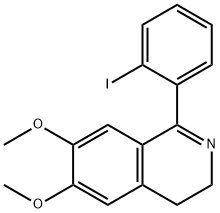 1-(2-Iodophenyl)-6,7-dimethoxy-3,4-dihydroisoquinoline Struktur