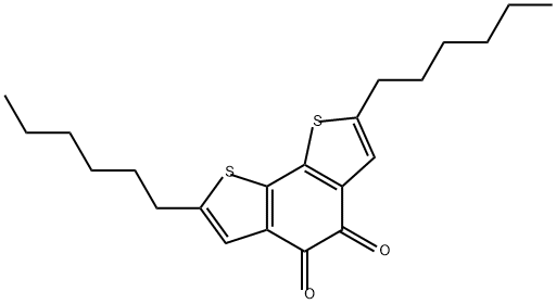 Benzo[2,1-b:3,4-b']dithiophene-4,5-dione, 2,7-dihexyl-,1436393-77-9,结构式