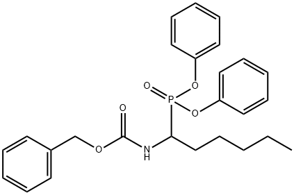 Carbamic acid, [1-(diphenoxyphosphinyl)hexyl]-, phenylmethyl ester (9CI) Structure