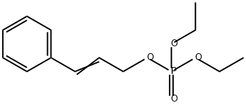 Phosphoric acid diethyl 3-phenylallyl ester Structure