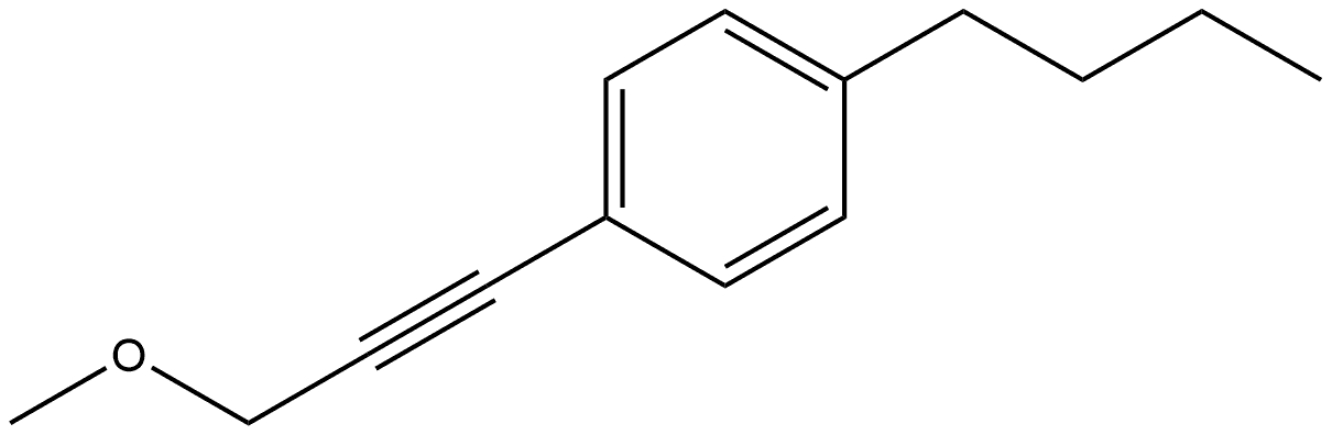 1-Butyl-4-(3-methoxy-1-propyn-1-yl)benzene Structure