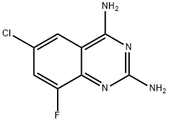 6-Chloro-8-fluoroquinazoline-2,4-diamine Struktur