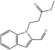 methyl 3-(2-formyl-1H-indol-1-yl)propanoate Structure