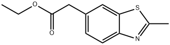 6-Benzothiazoleacetic acid, 2-methyl-, ethyl ester 结构式