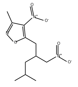 1439214-11-5 Isoxazole, 3-methyl-5-[4-methyl-2-(nitromethyl)pentyl]-4-nitro-