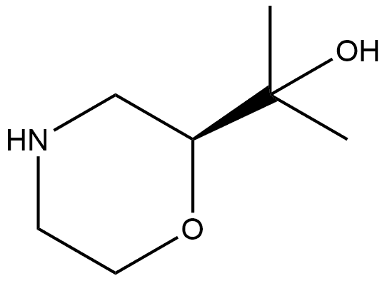 2-Morpholinemethanol,α,α-dimethyl-, (2S)- Structure