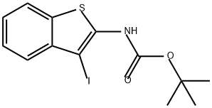Carbamic acid, (3-iodobenzo[b]thien-2-yl)-, 1,1-dimethylethyl ester (9CI)