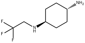 1,4-Cyclohexanediamine, N1-(2,2,2-trifluoroethyl)-, trans- 化学構造式