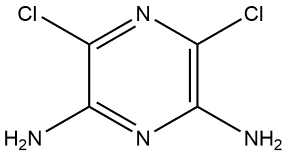 2,6-Pyrazinediamine, 3,5-dichloro-,14399-38-3,结构式
