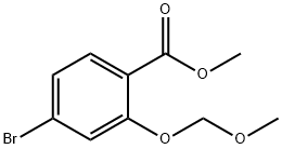 Benzoic acid, 4-bromo-2-(methoxymethoxy)-, methyl ester Struktur