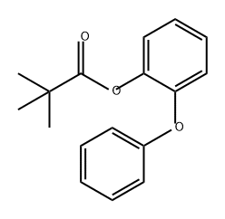 Propanoic acid, 2,2-dimethyl-, 2-phenoxyphenyl ester Structure